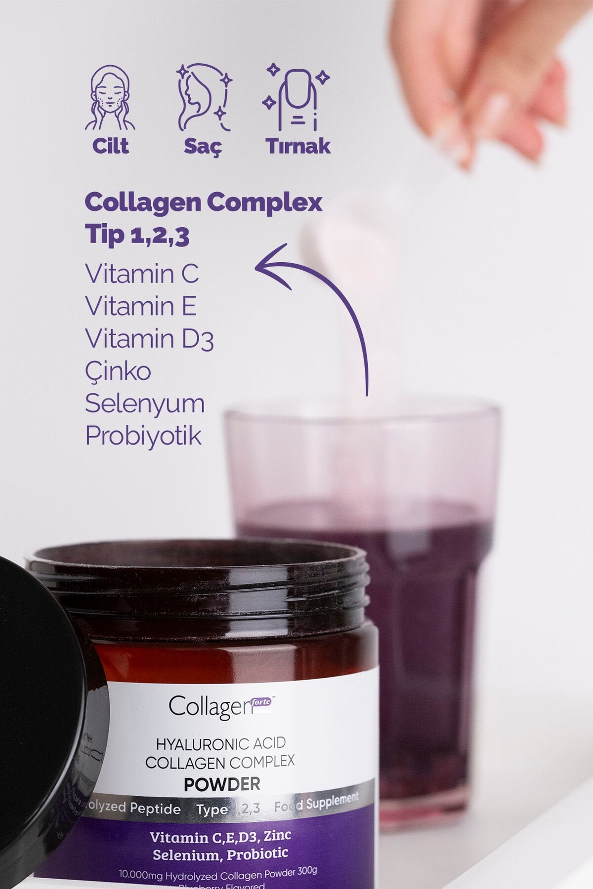 Toz Kolajen Powder 300 g detay 1