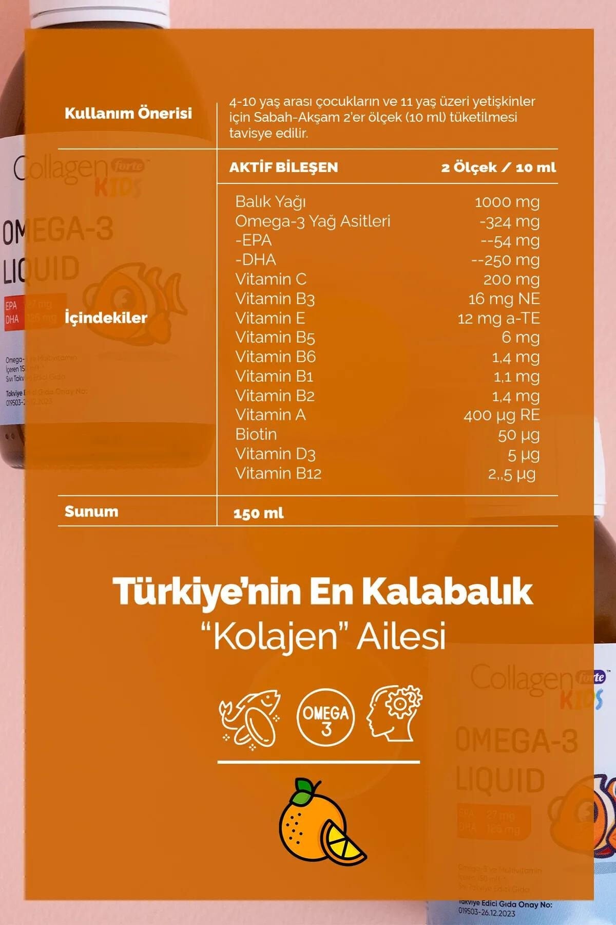 Omega-3 Kids içerik