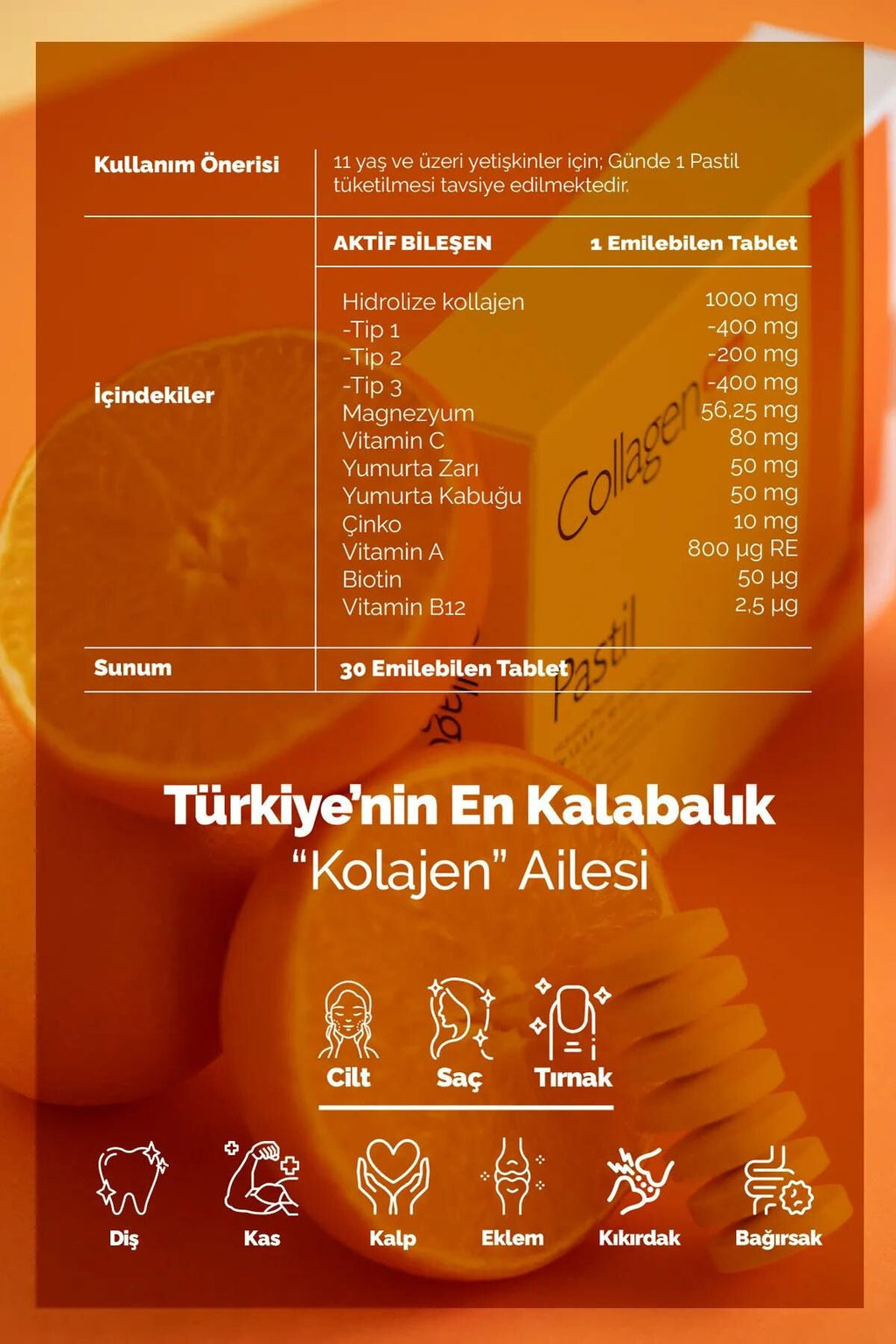 5 Tip Kolajen Pastil içerik