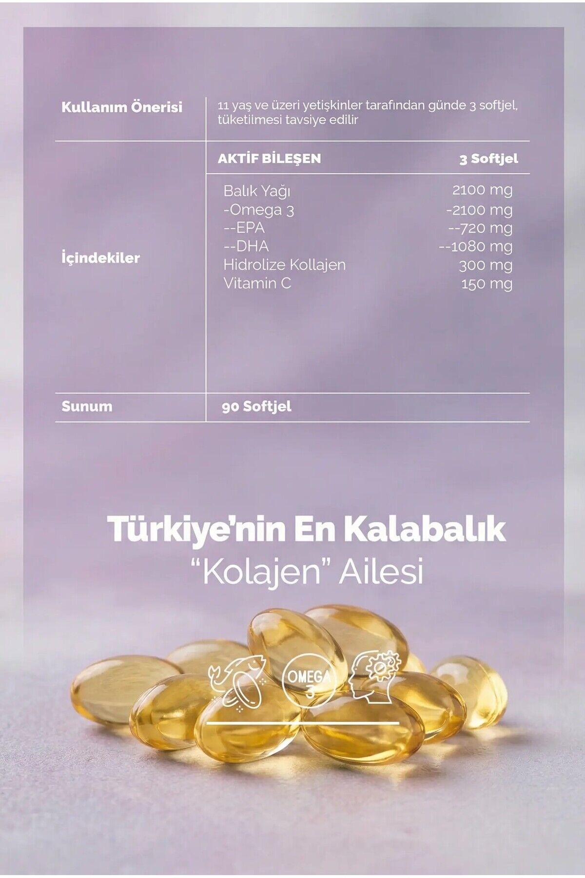 Omega-3 Premium Fish Oil ürün görseli