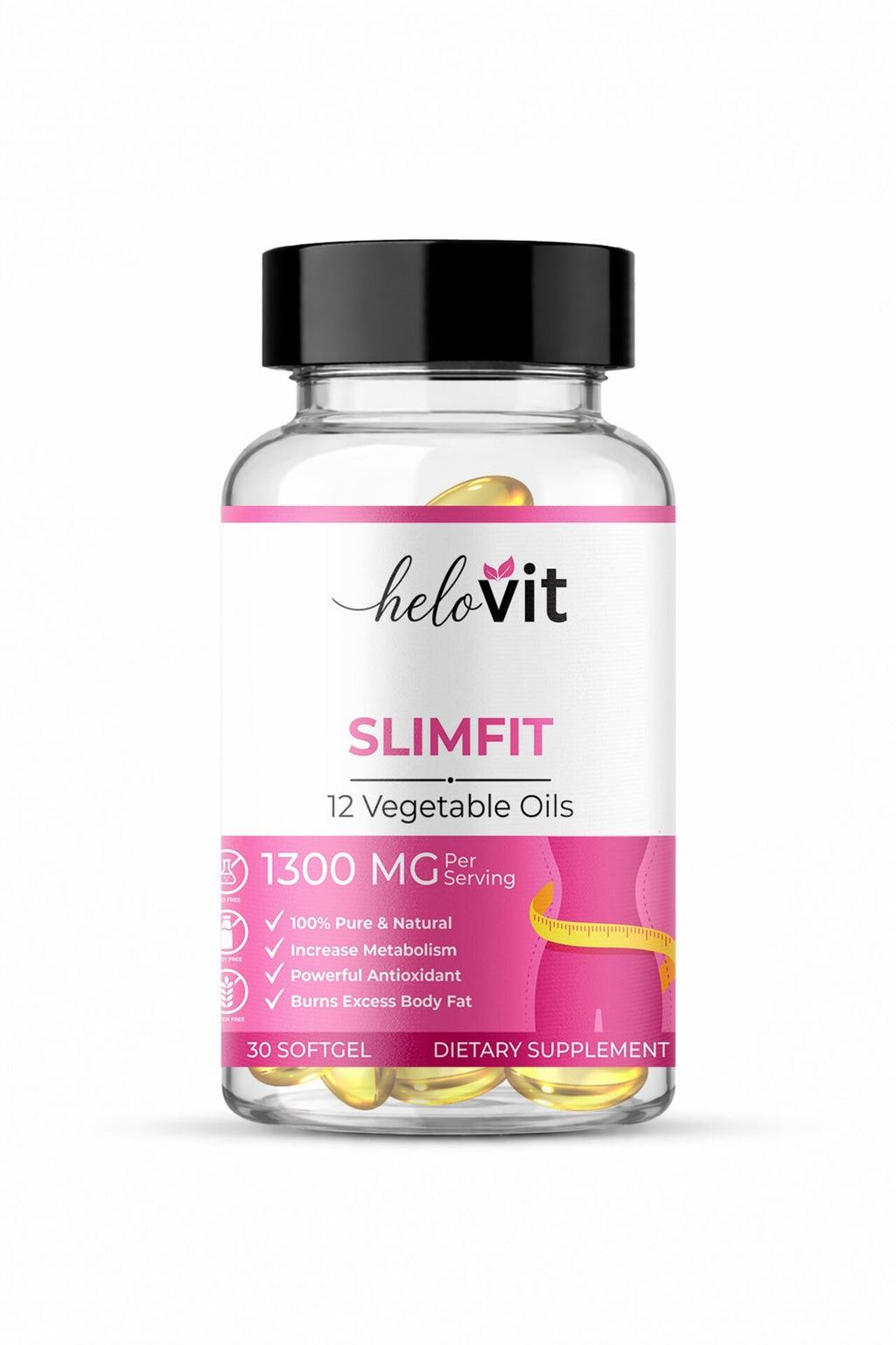 Helovit Slimfit Bitkisel Yağ Kompleksi 1300 mg, 30 Softgel