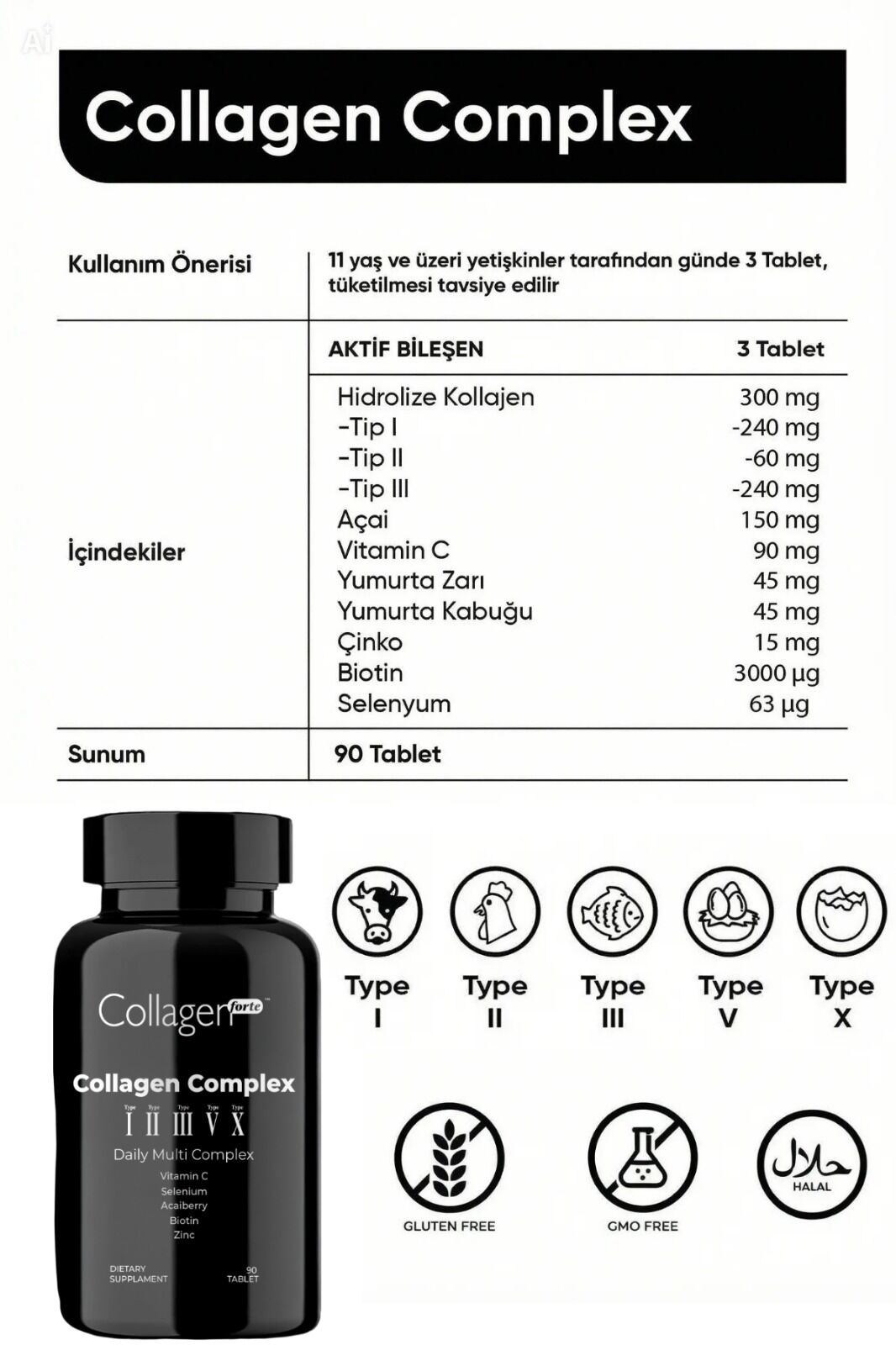 5 Tip Kolajen Acai kullanım