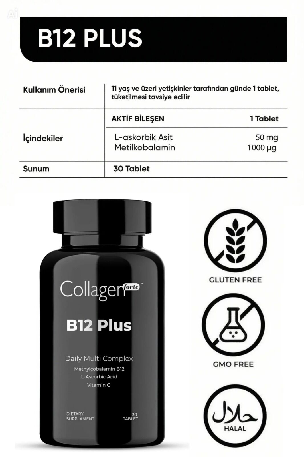 B12 Plus içerik